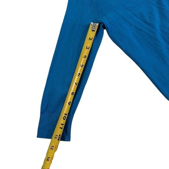 Talbots Womens Cardigan Sweater Size XS Blue Button Up 3/4 Sleeve - Picture 12 of 17